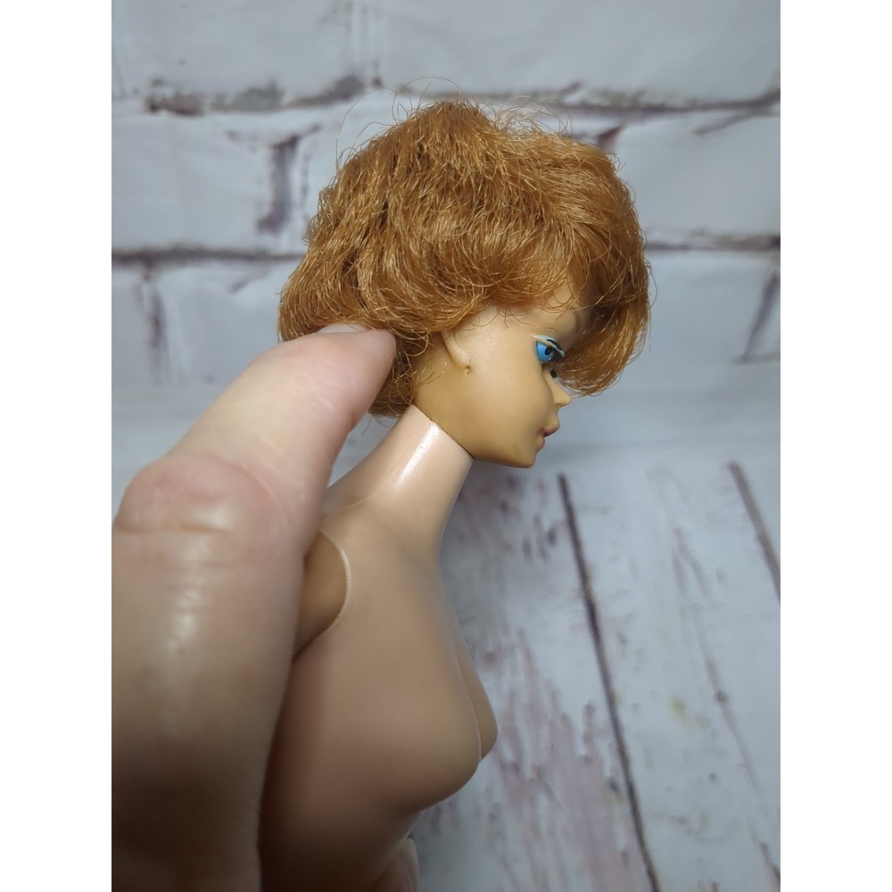 Vintage 1960s Barbie Bubblecut Titian RED Hair‎ Student Teacher Dress Great Hair - Picture 10 of 16